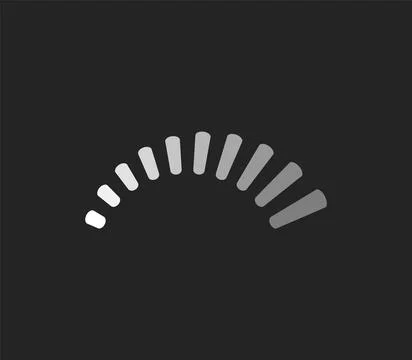 Loader round bar, vector loading scale, indicator progress bar upload download 스톡 일러스트