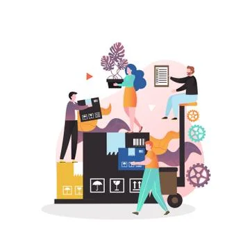 Loader services vector concept for web banner, website page 库存插图