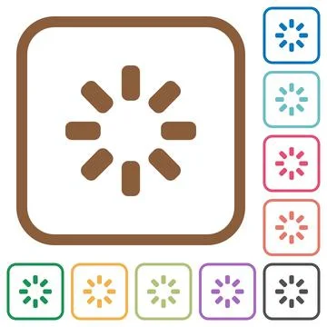 Loader symbol simple icons Illustrazione stock