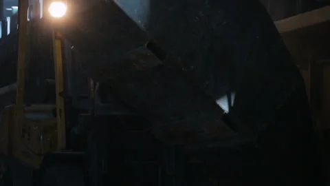 Loader track on the factory Stock Footage 90596464