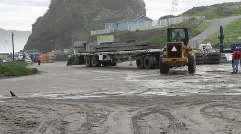 Loader trailer Stock Footage 10749145