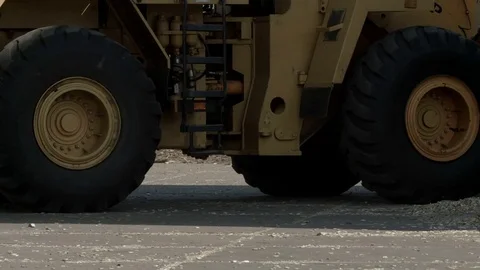Loader turning and passing by Stock Footage 71165113
