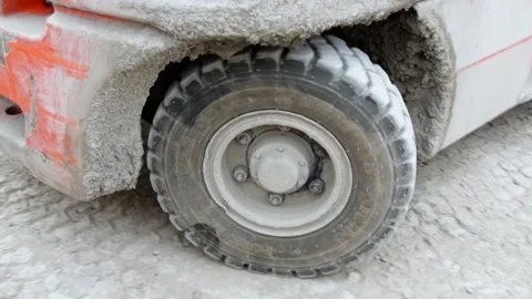 Loader wheel Stock Footage 131586074