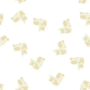 Loader wholesale glyph vector seamless pattern 스톡 일러스트