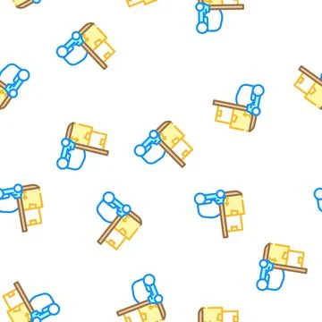 Loader wholesale vector seamless pattern 스톡 일러스트