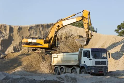 Loader at work Stock Photos