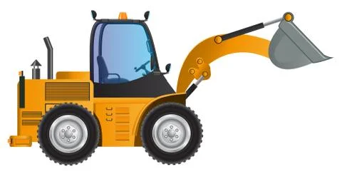 Loader yellow car vector design model Stock Illustration