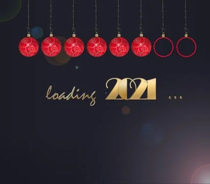 Loading 2021 New Year background Stock Illustration