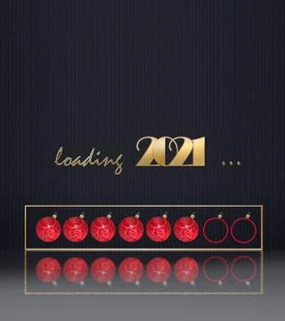 Loading 2021 New Year background Stock Illustration