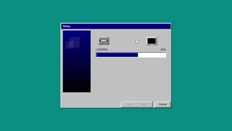 Loading 8 bit retro (16) Video stock 346872586