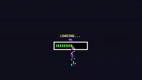 Loading 8 bit retro (24) Video stock 346873032
