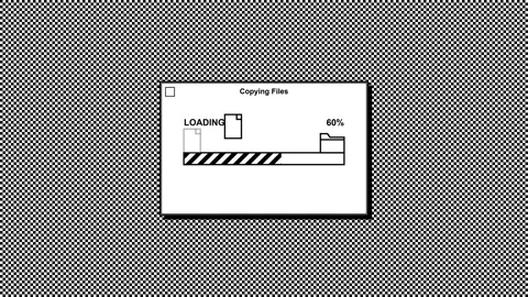 Loading 8 bit retro (3) Stock Footage 346872147