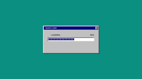 Loading 8 bit retro (4) Video stock 346872133