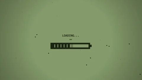 Loading 8 Bit Retro Pixelated Progress Bar Animation on a Green Screen Indi.. Stock Footage 346872930