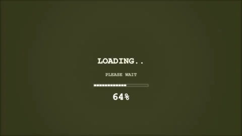 Loading 8 bit retro. Retro 8-bit style loading screen with progress bar Stock Footage 342203916