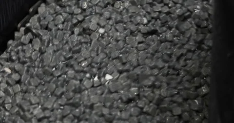 The loading of abrasive material in the grinding installation Stock Footage 77521577