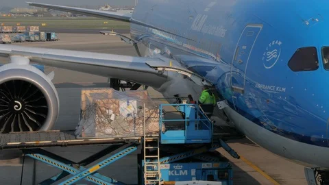Loading air cargo Stock Footage 111742103