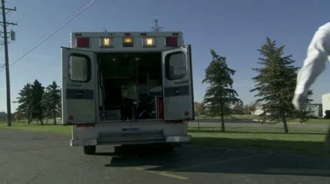 Loading Ambulance Stock Footage 22778749
