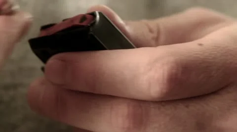 Loading an ammunition clip Stock Footage 20446052