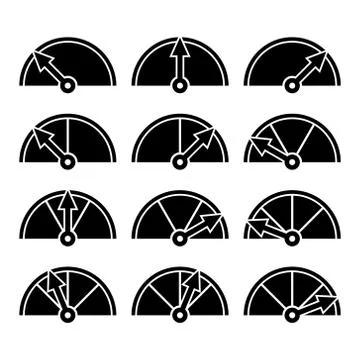 Loading and buffering icon set. Vector 库存插图