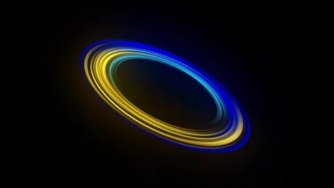 Loading and charging multi-colored circle. Spectrum looped animation light Stock-Footage 295500370