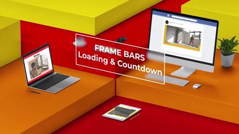 Loading And Countdown - Frame Bars Stock After Effects