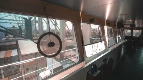 Loading and Discharging Operation of a Container Vessel Timelapase Stock Footage 222830447
