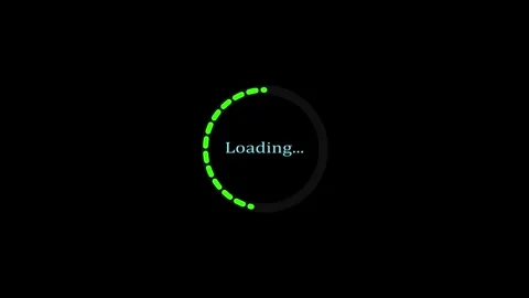 Loading and progress Bar animated on a black background. Stock Footage 286142892