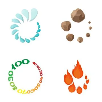 Loading and progress indicator elements collection Illustrazione stock