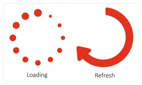 Loading and Refresh Illustrazione stock