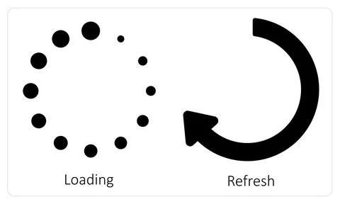 Loading and Refresh Stock Illustration