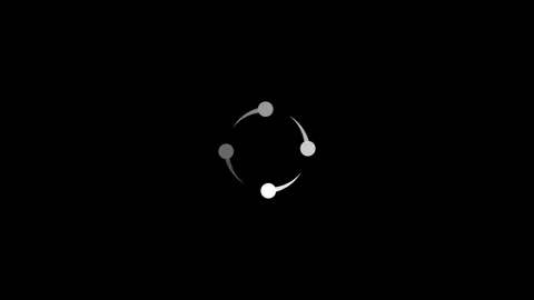 Loading animated on black background Video stock 306877041