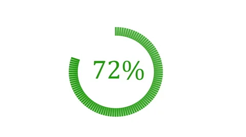 Loading Animation from 0 till 100% Stock Footage 67271239