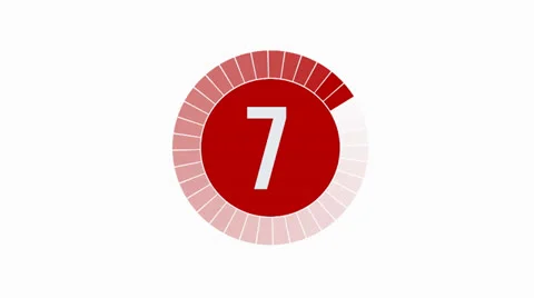 Loading Animation - 10-0 - Red Vídeo Stock 24811264