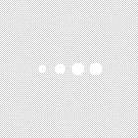 Loading animation of 4 dots that shrink back in sequence infinite loop support Video stock 330445151