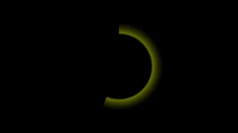 Loading animation appears as glowing yellow circle expands on black backgro.. Stock Footage 336476070