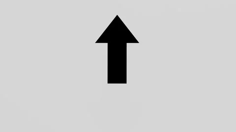 Loading animation with an up arrow on a white background. Stock Footage 281867162