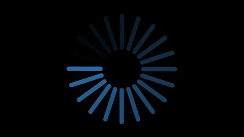 Loading animation blue color on black background 스톡 동영상 297946038