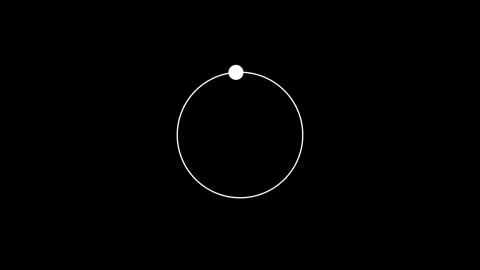 Loading animation , circle dot loading 4k on black background Stock Footage 306877059