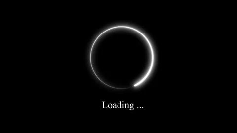 Loading Animation with Crescent Shape Stock Footage 332824472