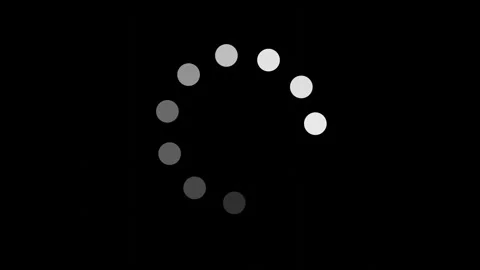 Loading Animation on Digital Interface with Black Background Stock Footage 296298397