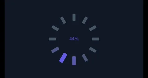 Loading Animation Display Progress Bar for Software Applications Stock Footage 333722092
