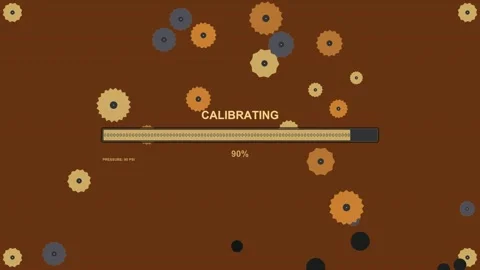Loading animation during calibration process for video editing software and.. Stock Footage 327744783