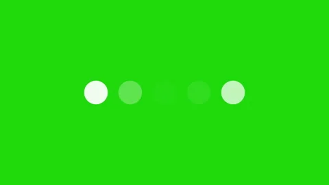 Loading animation with four dots on green background Stock Footage 306958529