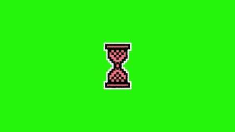 Loading animation on green background 库存影片 334418170