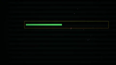 Loading animation green progress bar. Stock Footage 335369430