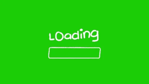 Loading animation on green screen background 库存影片 334116881