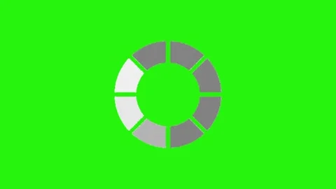 Loading animation on green screen 库存影片 334418177