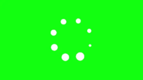 Loading animation on green screen 動画素材 335427646