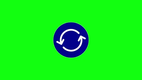 Loading animation on green screen Stock Footage 335427649